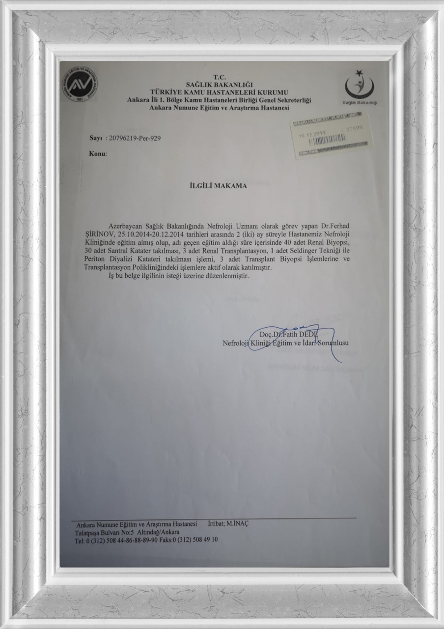 Nefroloq Fərhad Şirinov