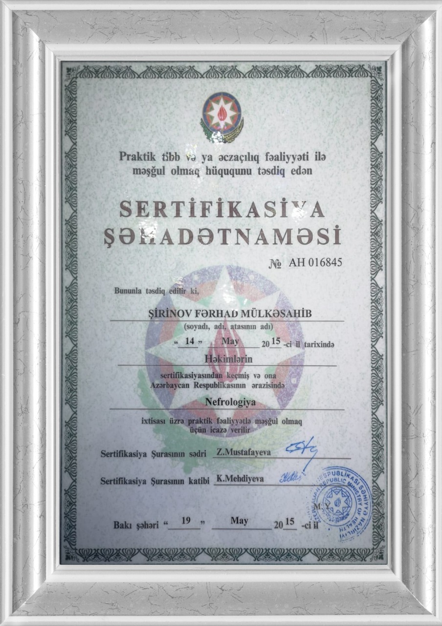 Nefroloq Fərhad Şirinov